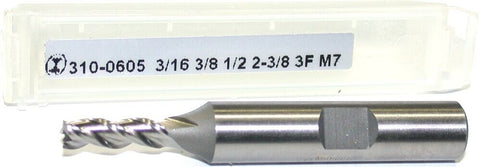 YG-1 Minicut 310-0605 3/16" Diameter 3/8" Shank 3 Flute HSS End Mill New