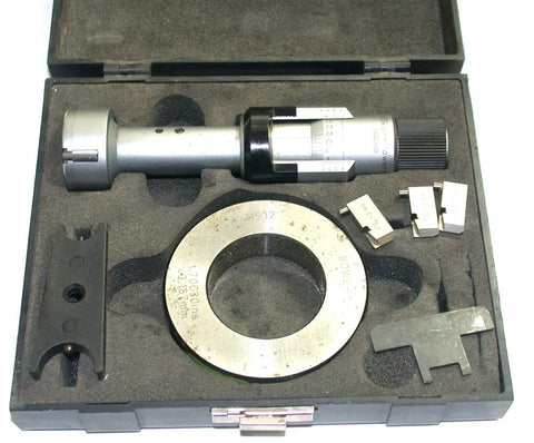 Fowler Bowers 52-255-022 1 3/8"-2" .00025" Bore Micrometer W/ Master and Case