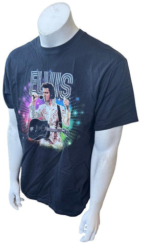 Anvil Men's Elvis 35th Anniversary Concert 2012 Black Short Sleeve Shirt Size L