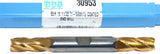SGS 30953 11/32" (.34375") Carbide Double End Endmill 4FL 3/8" Shank TiN Coat