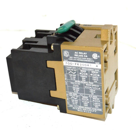 ALLEN-BRADLEY 700-PK200A1 SERIES A CONTROL RELAY