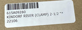 Kindorf 22106 Riser Clamp 2-1/2" 615A09280