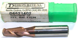 Design-Rite XL D6621402 13/32" Diameter 2 Flute TiCN Coat Carbide Ball End Mill
