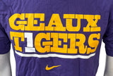 Nike Dri-Fit Men's Louisiana State LSU Geaux Tigers Purple Shirt Size Small