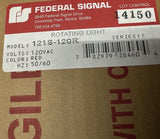 Federal Signal 121S-120R Vitalite Rotating Light Red Series C 120VAC 50-60HZ
