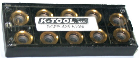 Lot of 10 new K-Tool RCEB-435 A10M Carbide Molded Indexable Milling Inserts