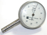 Brown & Sharpe MW 91 1 1/2" Dial .001" back-plunger Perpendicular Indicator