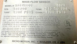 Micro Motion D12 Mass Flow Meter S012S100 8821 Tube 1700Psig Conn. 1700Psig