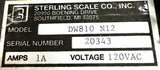 Rice Lake BM1818-50 Bench Scale Base W/ Sterling Scale DW810-N12 Indicator