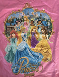 Hanes Girls Disney Princesses Pink Short Sleeve Shirt Size X-Small