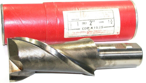 Cleveland Twist 41925 2" Diameter 1" Shank 2 Flute HSS End Mill New