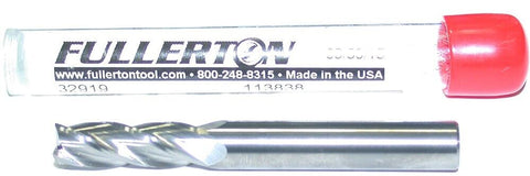 Fullerton 32919 19/64" (.2969") Diameter 4 Flute Solid Carbide End Mill New