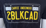 Ten Men's Carrie Underwood 2BLKCAD The Blown Away Tour 2013 Black Shirt Size M