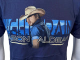 Anvil Men's Jason Aldean Night Train 2013 Tour Graphic Navy Shirt Size Small
