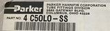 Parker 4 C5OLO-SS Seal-Lok ORFS 1/4" Straight Thread Elbow Connector x 7/16"-20