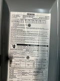 Siemens HF361N Heavy Duty Fusible Safety Switch 30A 600 VAC 3 Pole 3 Ph 4 Wire