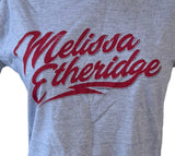Tultex Women's Melissa Etheridge Graphic Gray Short Sleeve Shirt Size Large