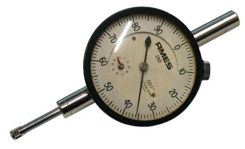 AMES 282 1" Range Dial .001" Indicator Lug Back Revolution Counter