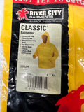 MCR 200JH Classic Rainwear Rain Jacket Attached Hood XL Yellow Waterproof PVC