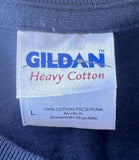Gildan Men's American Athletics 89 Graphic Navy Short Sleeve Shirt Size Large