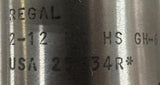 Regal Cutting Tools 2-12 NS HS Hand Tap 6 Flute GH-6 USA 25634R