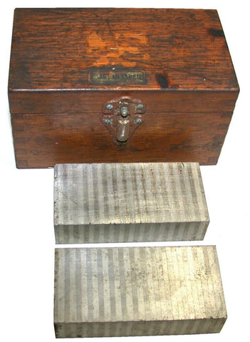 Pair of 1" x 2" x 4" Magnetic Transfer Blocks With Case