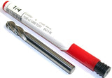 Fullerton 32041 1/4" Diameter 1/4 in shank 4 Flute Solid Carbide Ball End Mill