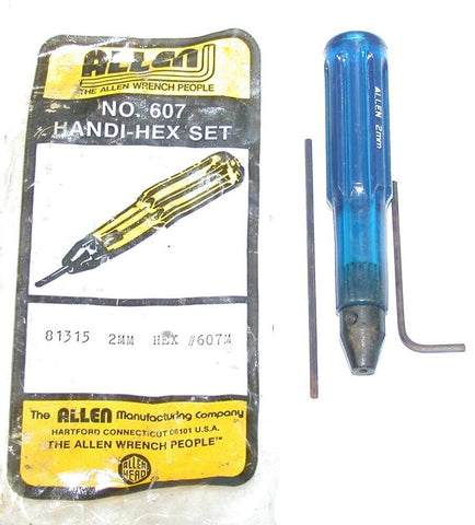 Allan Fastening Systems Metric Handi-Hex Set 81315 2mm No. 607 Driver