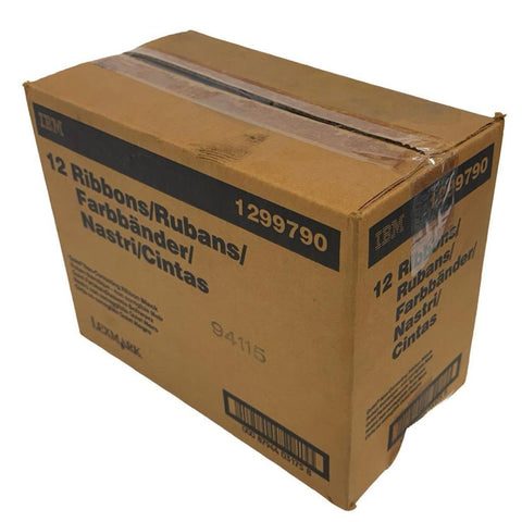 IBM 1299790 Quiet Non-Correcting Black Ribbon 12-Pack