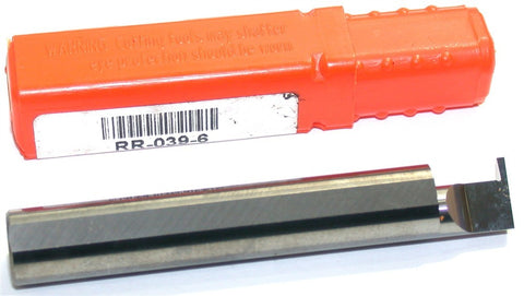 Micro 100 RR-039-6 Carbide Grooving Tool Retaining Ring .039" Width 3/8" Shank