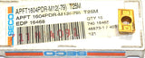 Lot of 4 New SECO APFT1604PDR-M12 T25M TiCN Coated Carbide Milling Inserts