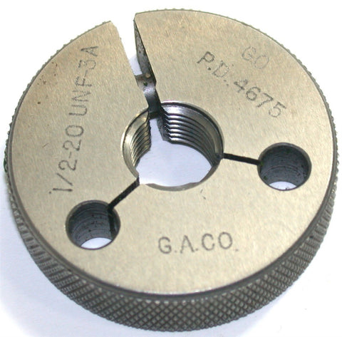 G.A. CO 1/2-20 UNF-3A GO Thread Gage