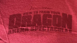 Anvil Women's DreamWorks How To Train Your Dragon Red Shirt Size Small