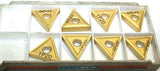 Lot of 8 New SECO TNMG220408-MF2 TP20 TiN Coated Carbide Turning Inserts