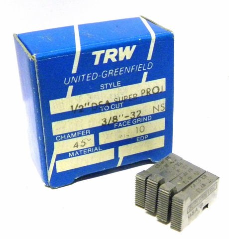 NEW SET OF TRW THREAD CHASERS 1/2" DSA SUPER PROJ TO CUT 3/8" -32 NS