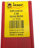 Lot of 7 Iscar GIQR 8-0.95-0.00 IC 528 Internal grooving turning Insert 6402475