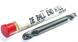 Carbro 654B 3/16" Diameter 3/16in shank 4 Flute Carbide Ball Double End End Mill