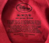 Disney Boys Cars Lightning McQueen Graphic Red Shirt Short Sleeve Size Medium