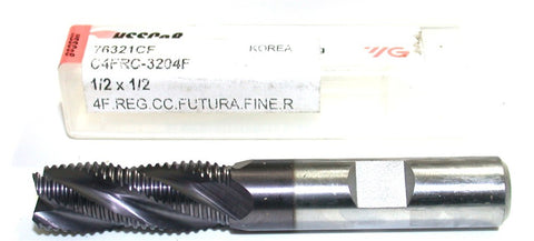 YG-1 76321CF 1/2" 4 flute Fine Pitch TiAlN Coated Roughing End Mill