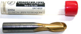 Fullerton 30554 7/16" (.4375") Diameter 2 Flute Tin coated Carbide Ball End Mill