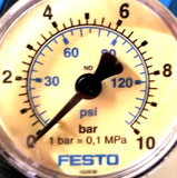 Festo LFR-1/4-S-7-B Pressure Regulator W/ Gauge W/ Solenoid Valve W/ Ex Valve