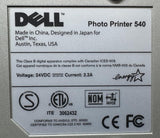 Dell 540 Digital Thermal Photo Printer 24 VDC 2.2A