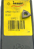 Lot of 10 Iscar WPEX-06040 IC20 Carbide Trigon 80-Degree Turning inserts