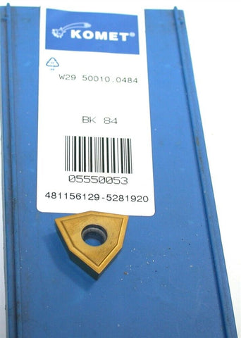 Lot of 10 Iscar W29 50010.0484 BK 84 Carbide Drilling Inserts 05550053