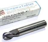 Niagara N66230 5/16" Diameter 5/16" Shank 3 Fl AlTiN Coat Carbide Ball End Mill