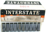 Lot of 10 Interstate TNMG-432 I-22 Double Side Triangle Turning Carbide Insert