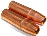 2 pk Tweco WS23-50 1/2" Thread-On Weldskill MIG Welding Gas Nozzles (1230-1011)