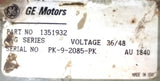 Hyster General Electric 1351932 DC Traction Motor 36-48VDC AU1840