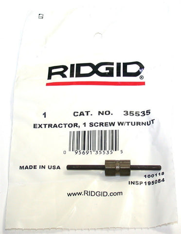 Rigid 35535 1/4" screw extractor for screw size: 1/8 in 2-5/16 in OAL Made in US