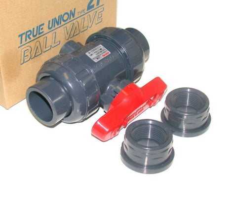 New Asahi Valves 1216007 True Union PVC Ball Valve 25 mm 1" Type 21 EPDM